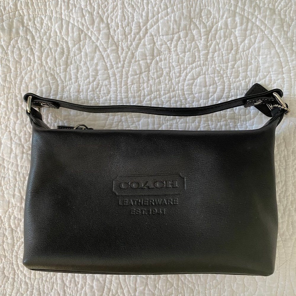 Coach Black Leather Demi Shoulder Purse